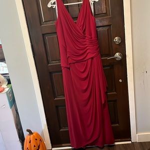 Jordan brand candy apple red colored long formal dress